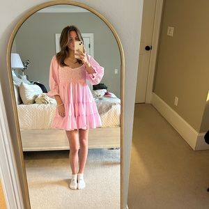 Pink Graham style mini dress :))